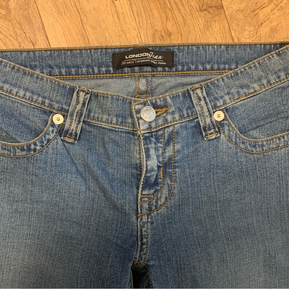 London Jean Premium Denim Flare Leg Jeans Size 2 - Picture 3 of 5